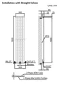 DuraTherm Vertical Single Flat Panel Designer Radiator - 1600 x 300mm Anthracite