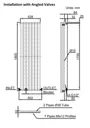DuraTherm Vertical Single Flat Panel Designer Radiator - 1800 x 528mm Anthracite