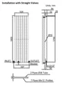 DuraTherm Vertical Single Flat Panel Designer Radiator - 1800 x 528mm Anthracite