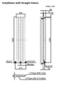 DuraTherm Vertical Double Flat Panel Designer Radiator - 1600 x 304mm Anthracite