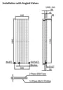 DuraTherm Vertical Double Flat Panel Designer Radiator - 1800 x 532mm Anthracite