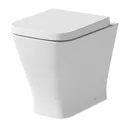 Aurora White Gloss Concealed Cistern Unit & Marseille Toilet - 500mm Width (215mm Depth)