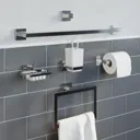 Architeckt Saturn Chrome Wall Hung Toilet Roll Holder