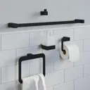 Architeckt Jupiter Black Wall Hung Toilet Roll Holder