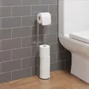 Architeckt Round Chrome Freestanding Toilet Roll Holder