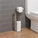 Architeckt Square Chrome Freestanding Toilet Roll Holder