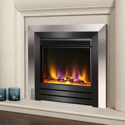 Celsi Electriflame VR Acero Inset Electric Fire Chrome & Black