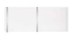 Starline Bathrooom Ceiling Panels White & Chrome 250 x 2600mm Pack of 4 - 2.6m2