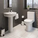 Ceramica Tivoli Soft Close D Shape White Toilet Seat