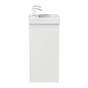 Artis Flat Pack White Gloss Cloakroom Vanity Unit & Basin - 400mm Width
