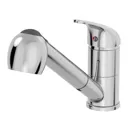 Essentials Pull Out Kitchen Tap - Single Lever Chrome