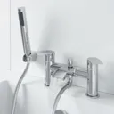 Architeckt Motala Basin Mixer Waterfall Tap and Bath Shower Mixer Waterfall Tap Set