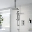 Architeckt Thermostatic Concealed Square Shower with Ceiling Mounted and Adjustable Shower Heads