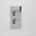 Architeckt Thermostatic Concealed Square Shower with Bath Filler and Wall Mounted Fixed Head