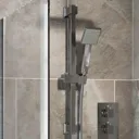 Architeckt Thermostatic Concealed Square Shower with Ceiling Mounted & Adjustable Heads&Bath Filler