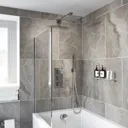 Architeckt Thermostatic Concealed Square Shower with Wall Mounted & Handset Heads and Bath Filler