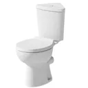 Ceramica Forli Space Saving Corner Toilet & Soft Close Seat