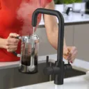 Insinkerator 4-in-1 Boiling Water Tap with NeoTank - Angular Black