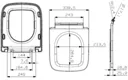 Artis Flat Pack Gloss White Concealed Cistern Unit & Amelie Toilet - 500mm Width (300mm Depth)