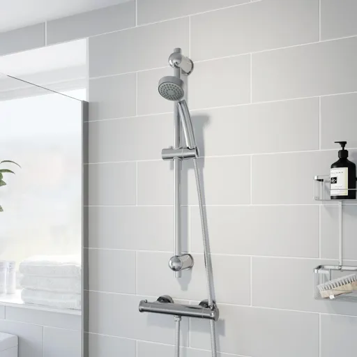 Architeckt Thermostatic Bar Valve Shower Round with Adjustable Head