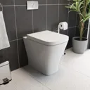 Artis White Gloss Concealed Cistern Unit & Marseille Toilet - 500mm Width (215mm Depth)