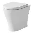 Artis White Gloss Concealed Cistern Unit & Arles Toilet - 500mm Width (215mm Depth)