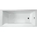 Ceramica Single Ended Square Bath With Side And End Panel - 1700x700mm