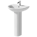 Arles Bathroom Suite with Double Ended Curved Bath - 1700x750mm