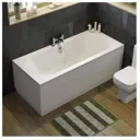 Arles Bathroom Suite with Double Ended Curved Bath - 1700x750mm