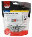 TIMco Universal Nylon Plug 6.0 x 30mm Grey  200pk