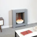 Adam Monet Grey Electric Fireplace Suite - 22506