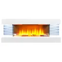 Sureflame WM-9332 Remote Control White Electric Fireplace Suite with Downlights - 23626