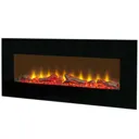 Sureflame WM-9331 42 inch Remote Control black Electric Wall Mounted Fire - 23627