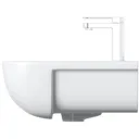 RAK Series 600 1 tap hole semi recessed countertop basin with tap