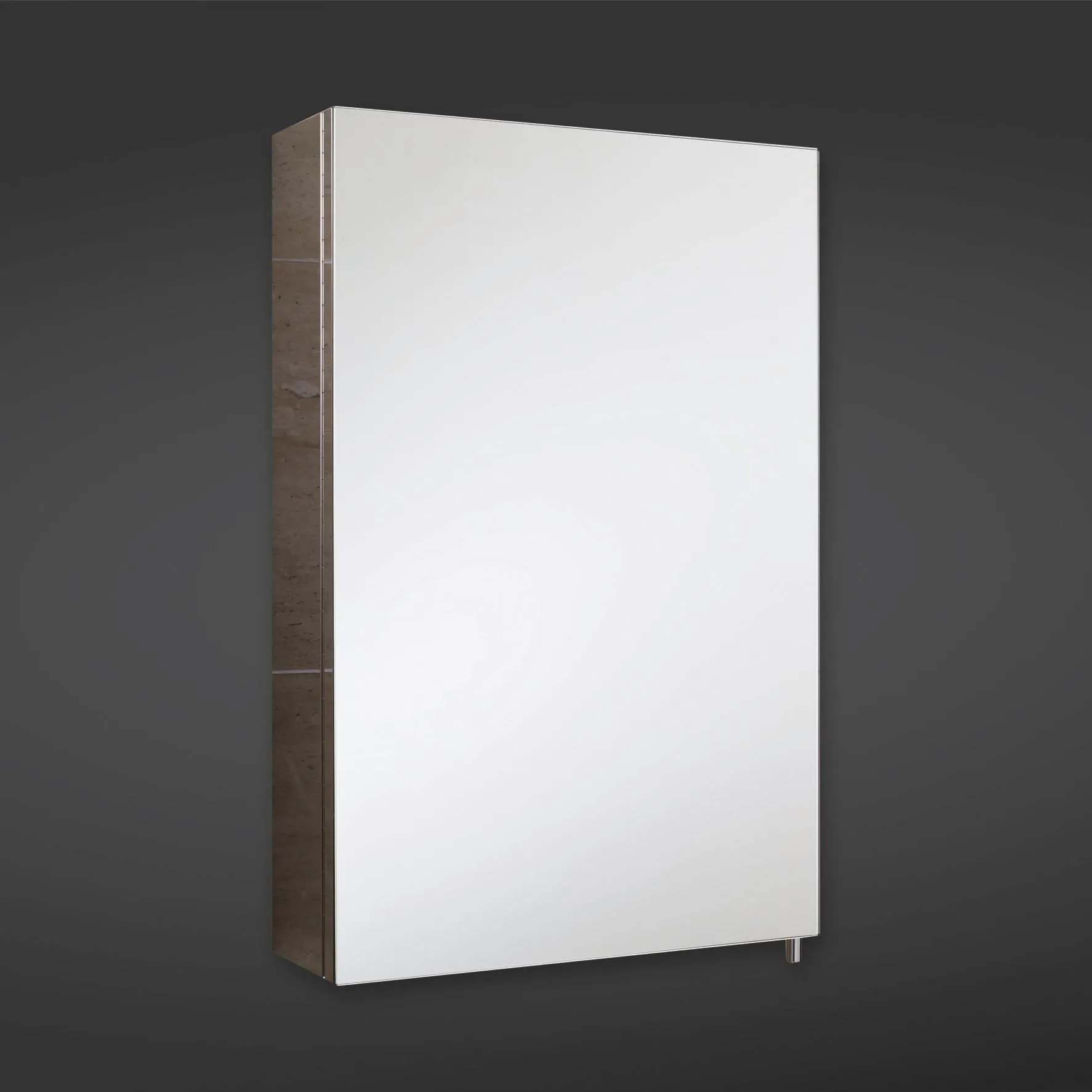 RAK Cube Single Door Stainless Steel Mirror Cabinet 600 x 400mm