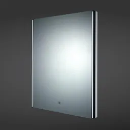 RAK Resort LED Bathroom Mirror with Demister Pad and Shaver Socket 600 x 450mm - Mains Power