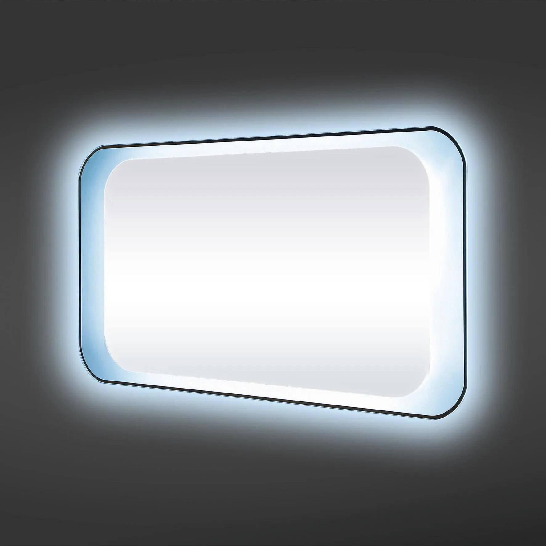 RAK Moon LED Bathroom Mirror with Demister Pad 500 x 1200mm - Mains Power