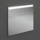 RAK Joy LED Bathroom Mirror with Demister Pad 682 x 800mm - Mains Power