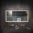 RAK Cupid LED Bathroom Mirror with Demister Pad & Shaver Socket 600x1200mm Mains Power - RAKCUP5004