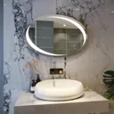 RAK Hades LED Bathroom Mirror with Demister Pad 600 x 900mm - Mains Power