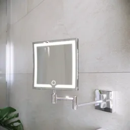RAK Demeter Square LED Shaving Mirror 200 x 200mm - Mains Power
