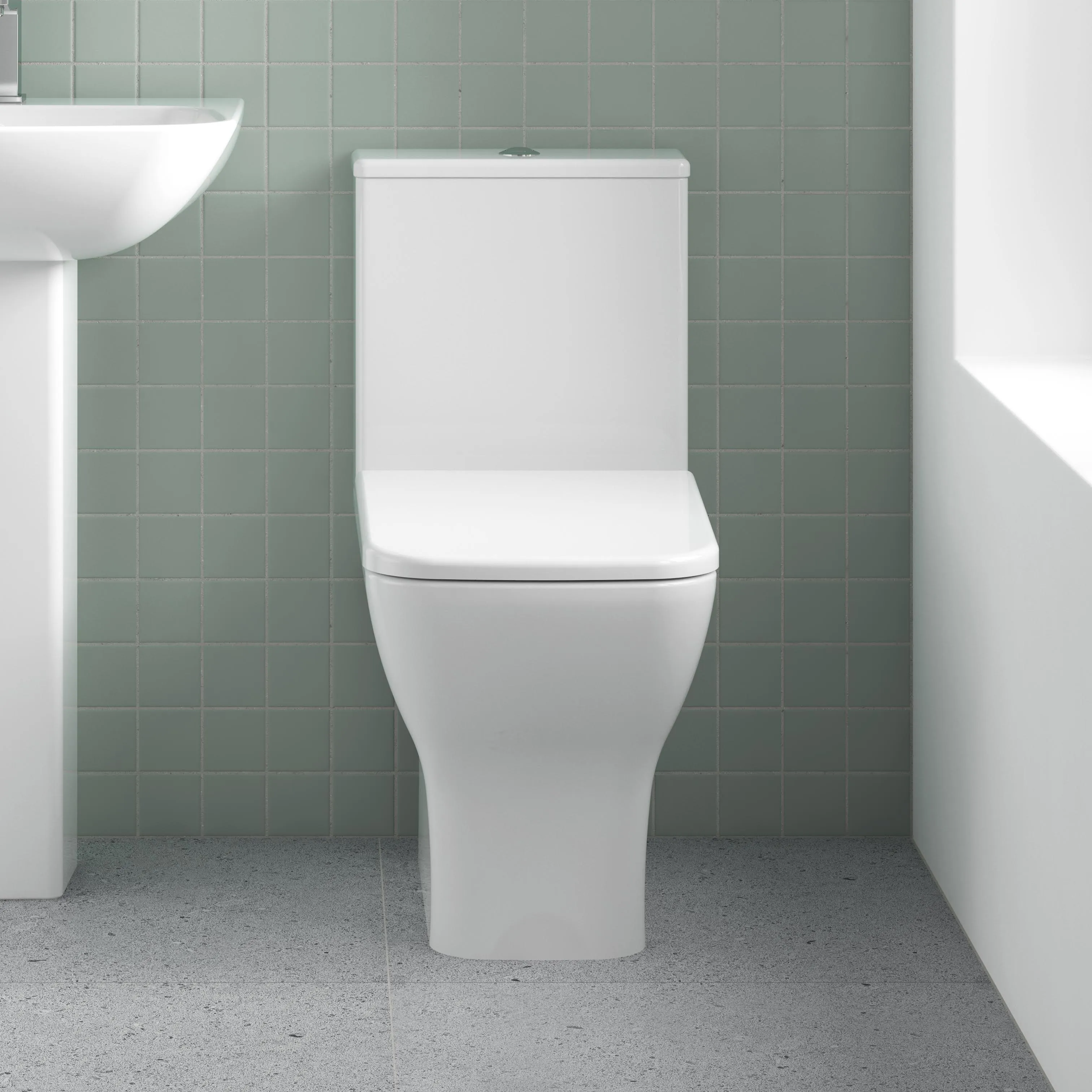 Ceramica Space Saving Toilet & Soft Close Seat