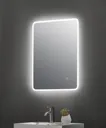 Vasari Ambient LED Bathroom Mirror with Demister Pad 700 x 500mm - Mains Power