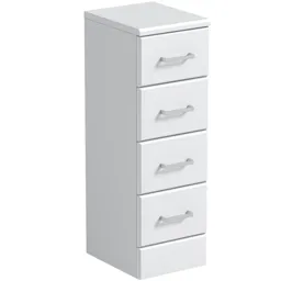 Orchard Eden white slimline multi-drawer storage unit 766 x 250mm