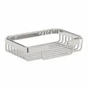 Accents Options brass single square shower caddy
