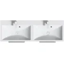 Orchard Kemp wall hung double vanity unit and basin 1200mm with tap