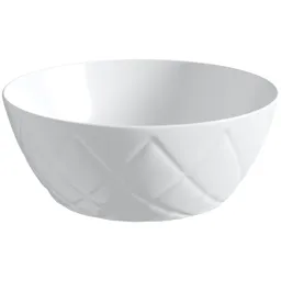 Artist Collection Wowee White textured countertop round basin 358mm with waste