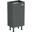 Reeves Nouvel gloss grey back to wall toilet unit 500mm