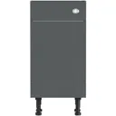 Reeves Nouvel gloss grey back to wall toilet unit 500mm