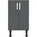 Reeves Nouvel gloss grey storage unit 720 x 500mm